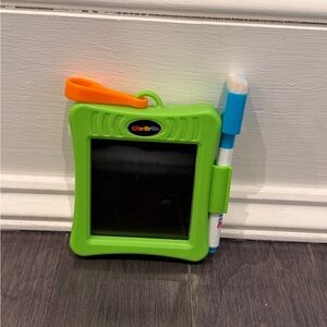 Lite Brite Green SMALL Drawing Tablet Dry Erase Marker Kids Boys Girls Keychain